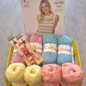 Cottonsoft Crochet Patterned Tank Top "Maker's Parcel" GIFT HAMPER - incl. personalized, handwritten greeting card