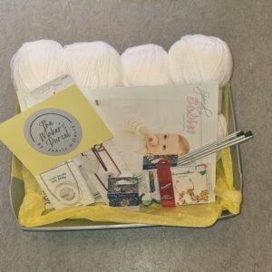New Baby Knitting Hamper "Maker's Parcel" GIFT HAMPER - incl. personalized, handwritten greeting card