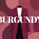 illustration chic burgundy couleur mode déco branding