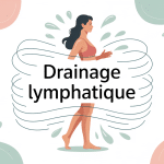 Illustration vectorielle drainage lymphatique perte de poids et bien-être