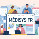 illustration vectorielle de medisys fr avec intervenants et planning