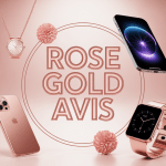 rose gold avis illustration avec alliance smartphone montre