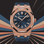 illustration élégante de watch audemars piguet royal oak avec boîtier octogonal