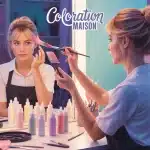 comment faire une coloration maison femme miroir