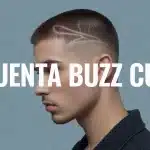 cuenta buzz cut dégradé homme vectoriel