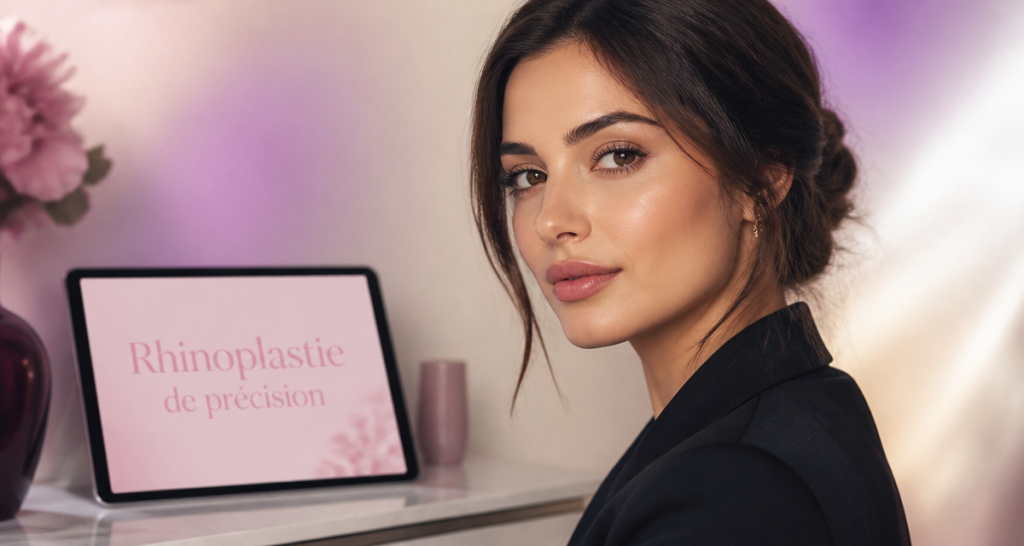 chirurgie nez femme élégante
