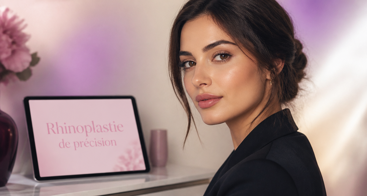 chirurgie nez femme élégante