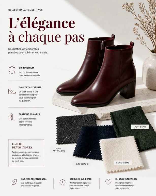 Chaussure bordeaux femme : idées d'associations de couleurs pour un look élégant