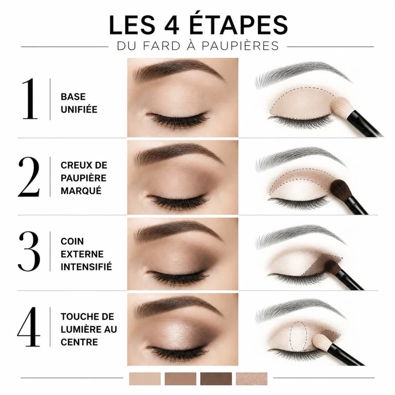Étapes pour appliquer du fard à paupières comme une professionnelle
