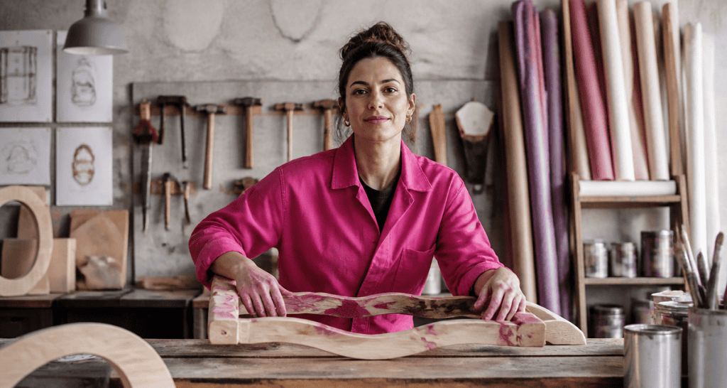 métier manuel pour femme artisane en atelier