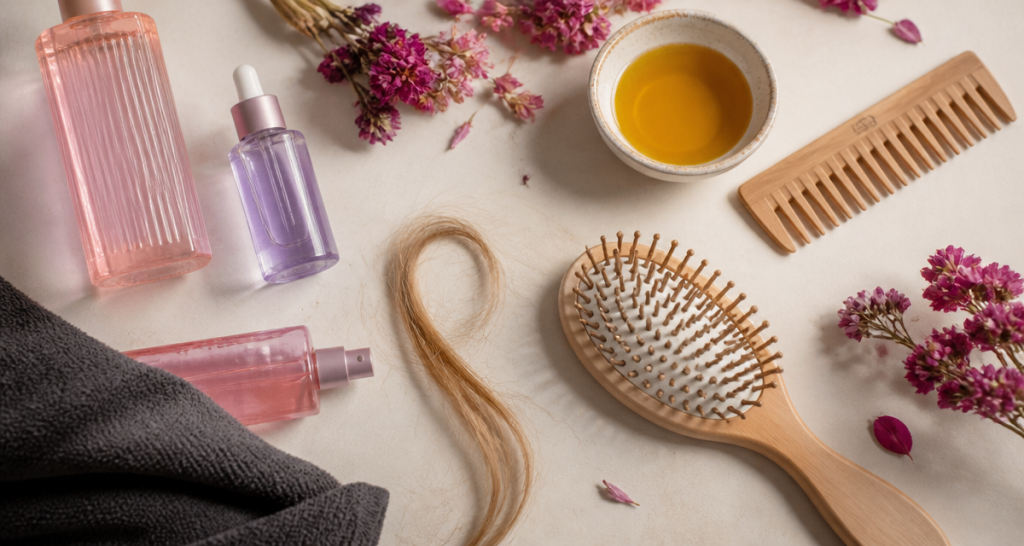cheveux paille après permanente et soins capillaires