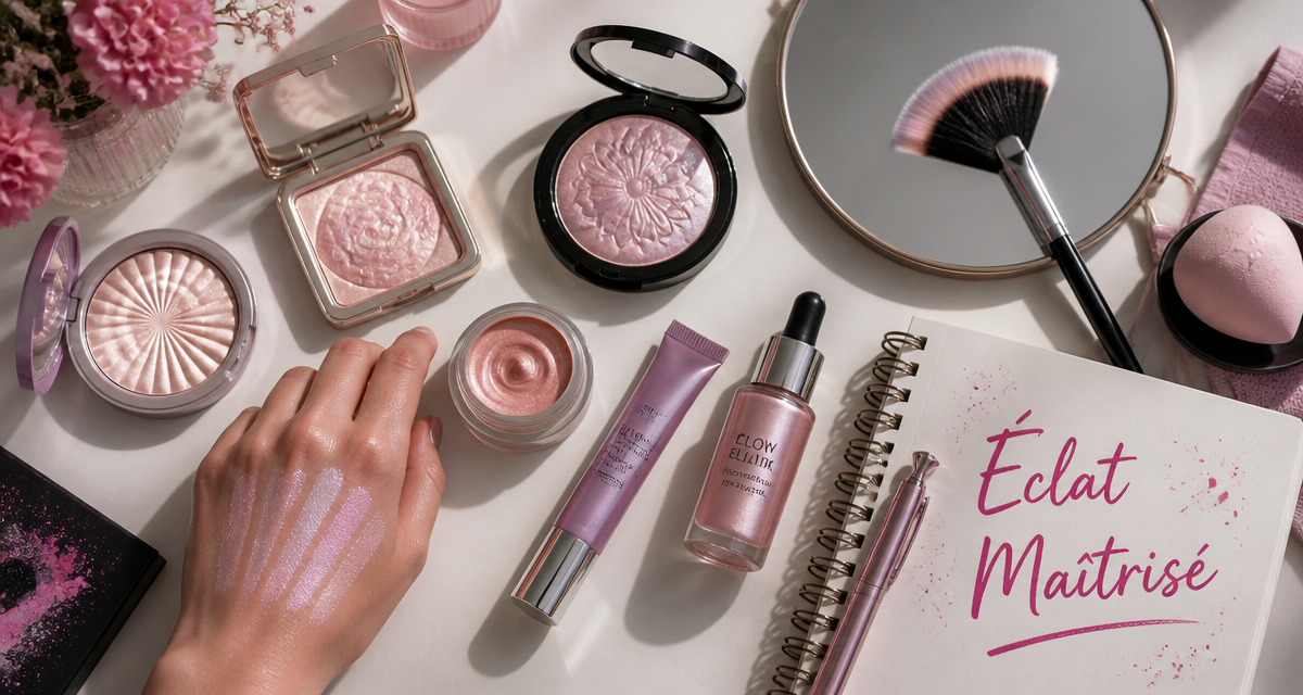 comment appliquer highlighter poudre crème liquide sur zones clés