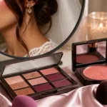 Maquillage pour mariée brune : palette cuivre pruné et teint inaltérable