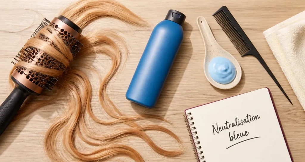Meilleur shampoing bleu : pose 5 minutes pour blond, neutralisation des reflets cuivrés