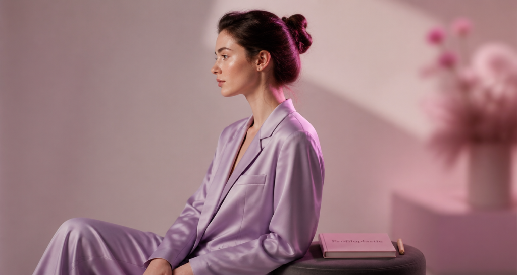 profiloplastie femme profil gauche studio