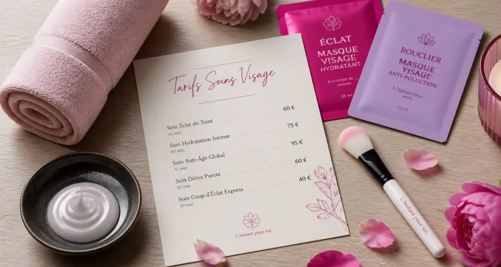 Soin du visage prix carte tarifs spa