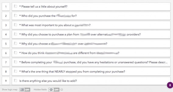 psychographics questionnaire