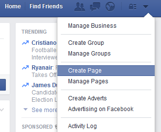Click on โCreate Pageโ