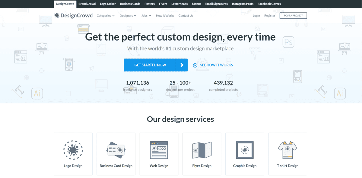 DesignCrowd crowdsourced graphic design