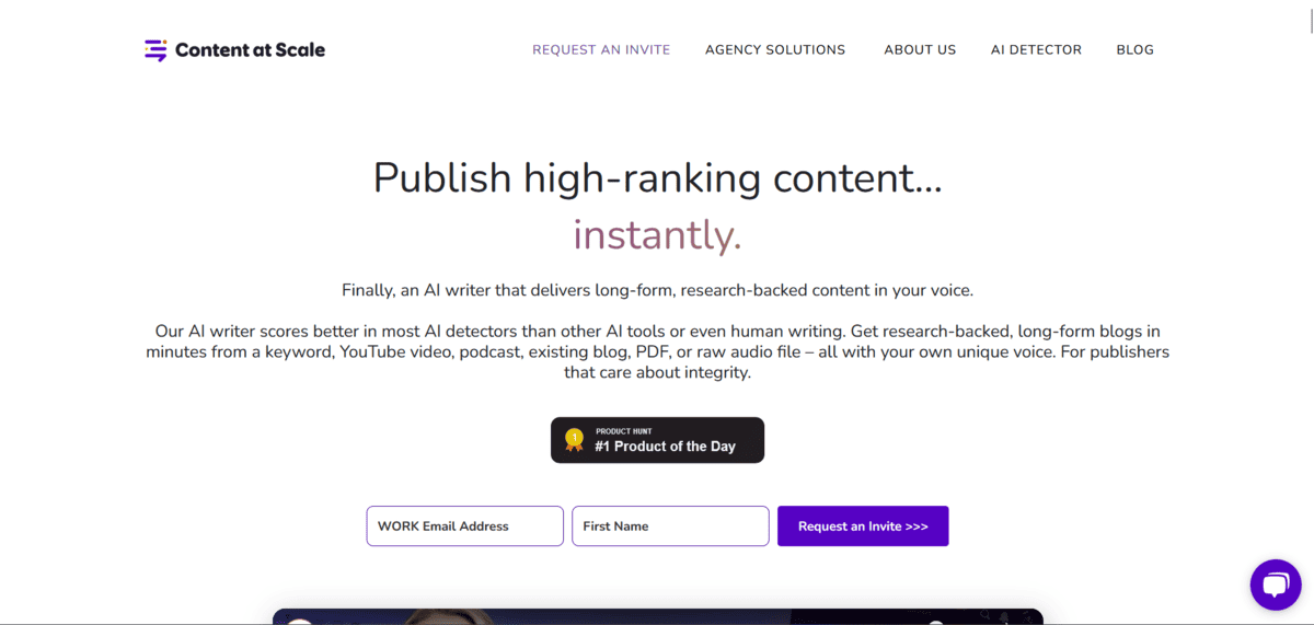 Content At Scale AI Detection Tool
