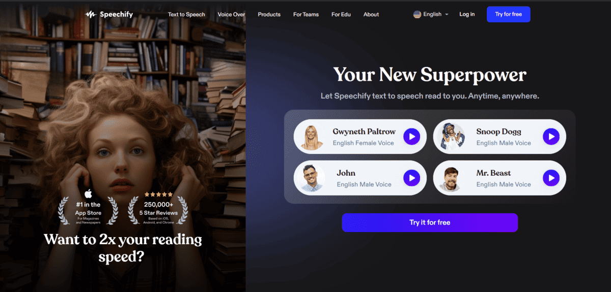 Speechify - AI Tools for Business