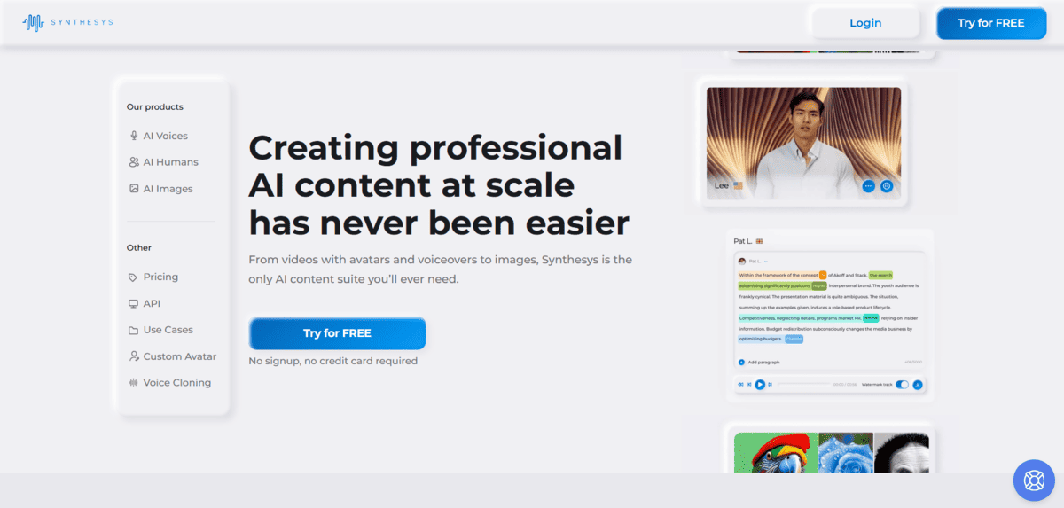 Synthesys - AI Tools for Business
