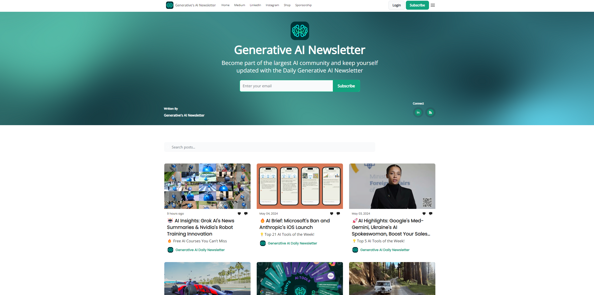 Generation AI newsletter for businesses