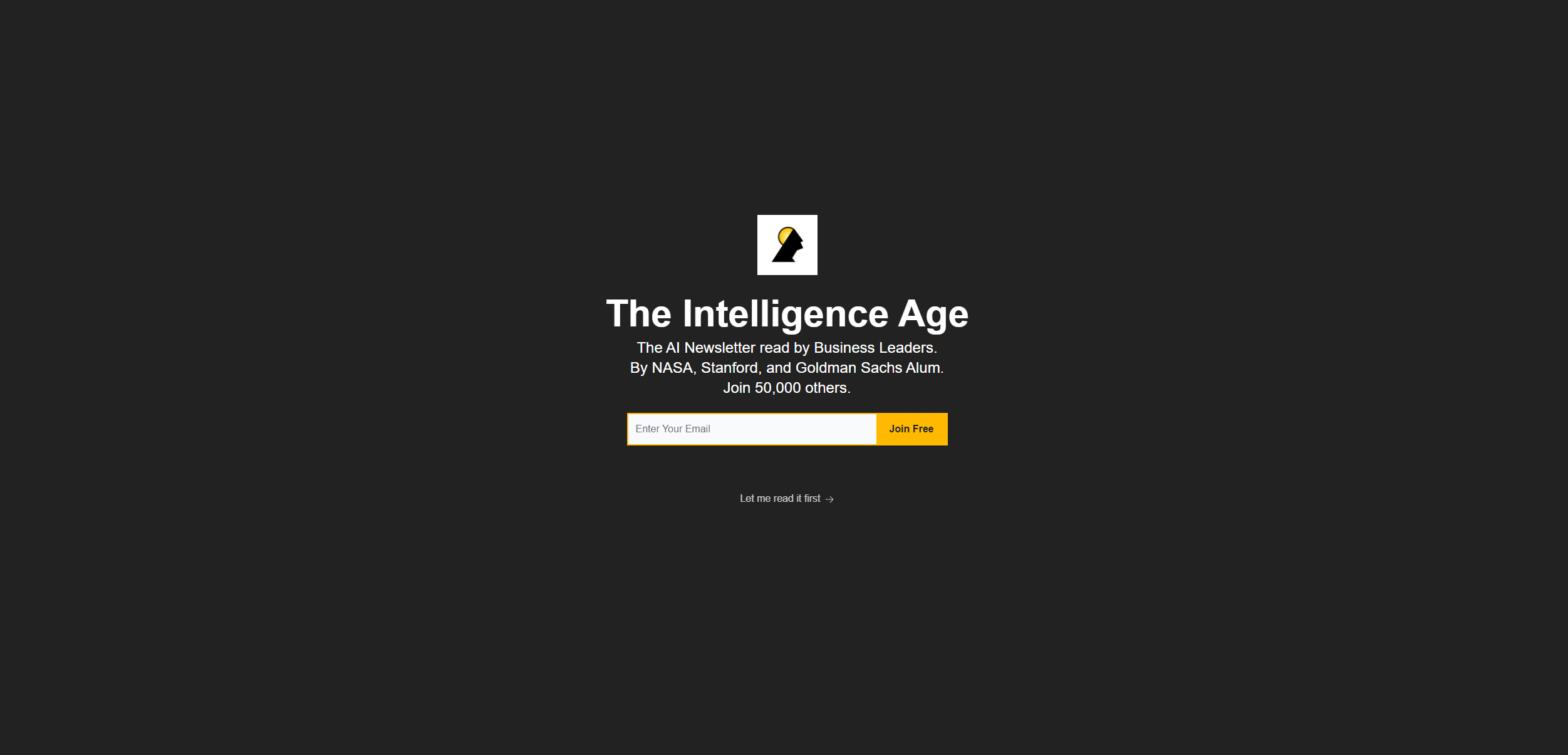 The Intelligence Age newsletter for startup and SME leaders