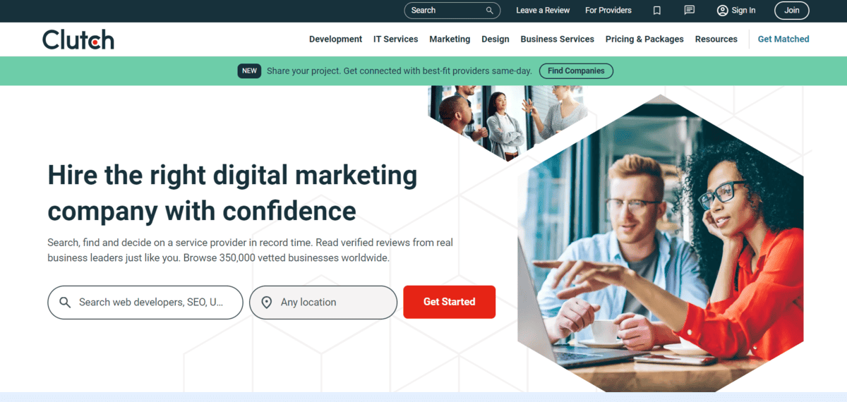 Clutch B2B startup directory verified reviews