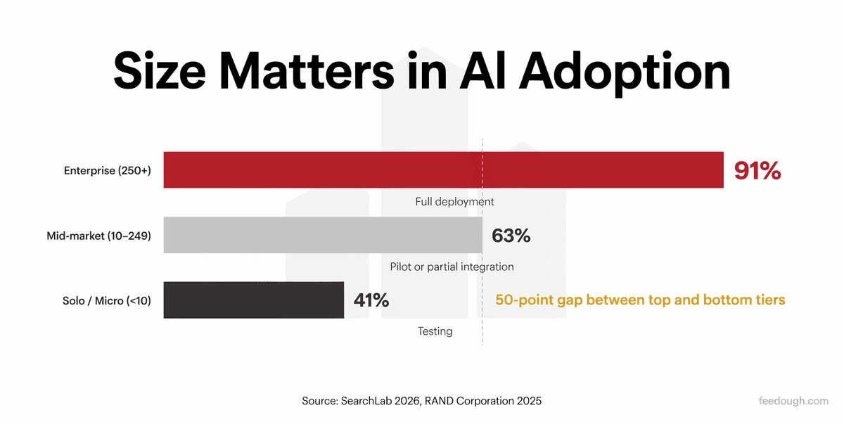 Size Matters in AI Adoption