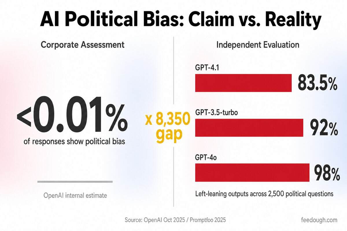Political Bias in AI Statistics