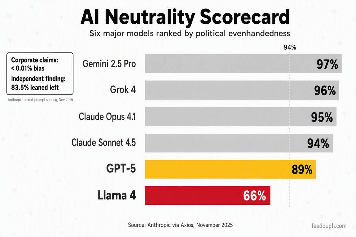Political Bias in AI Statistics