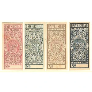 Derechos de Matrícula. Universidad de Madrid 1878-82
