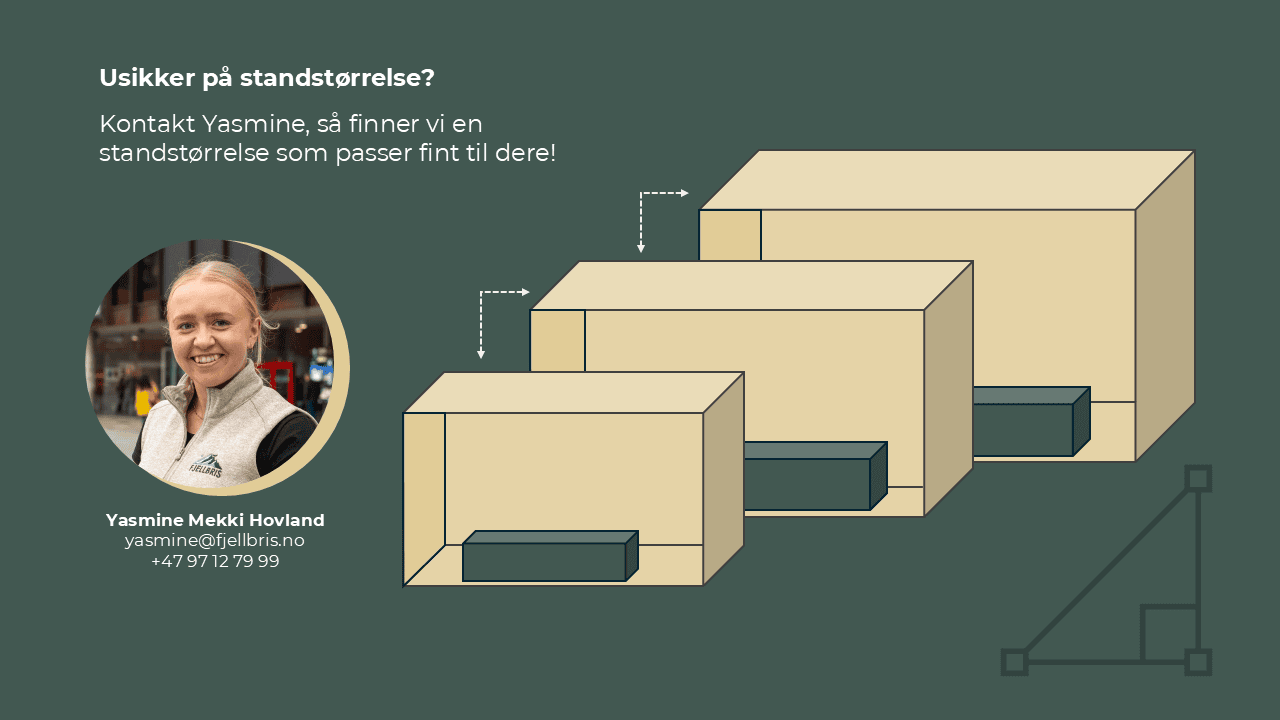 Bestill stand med Yasmine