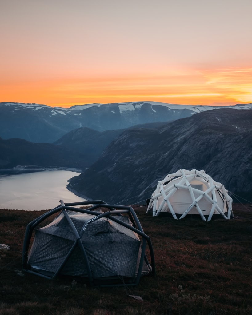 Trolltunga Adventures Dome Tent Hiking