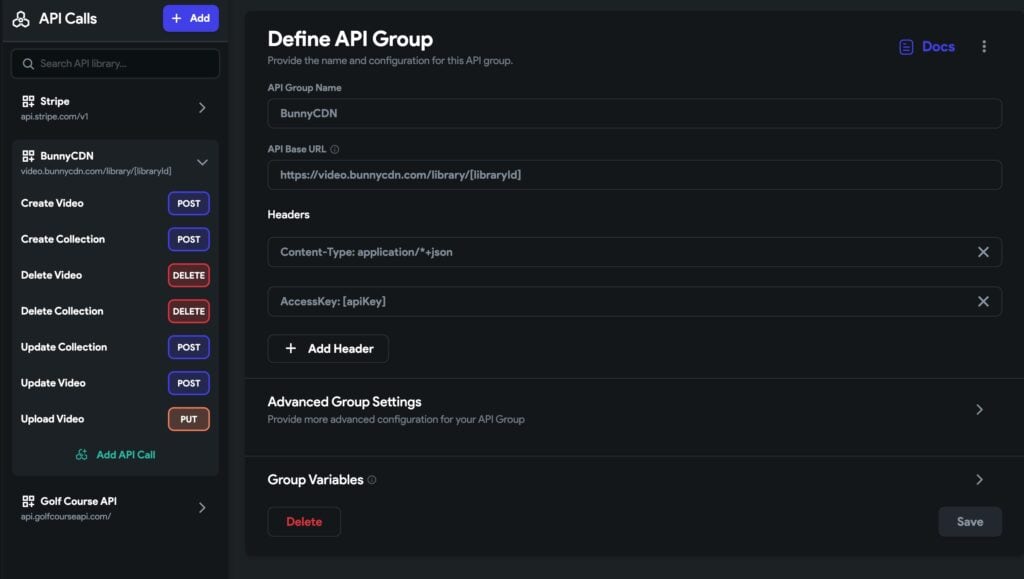Golf Ground Up BunnyCDN Integration
