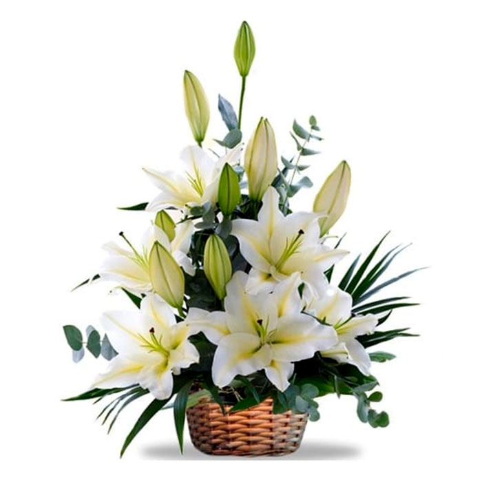Canasta-flores-Bancas_Flores Cali es Cali