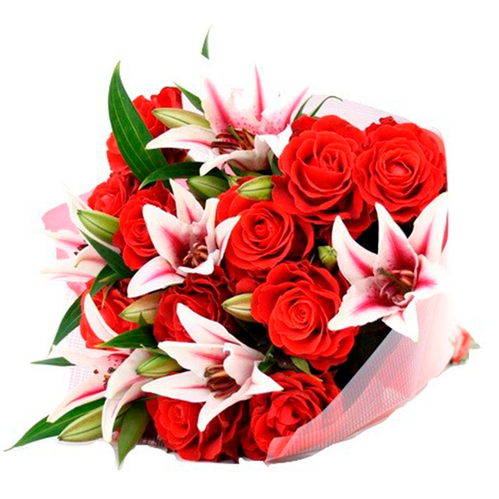 Ramo-rosas-y-lirios_Flores Cali es Cali