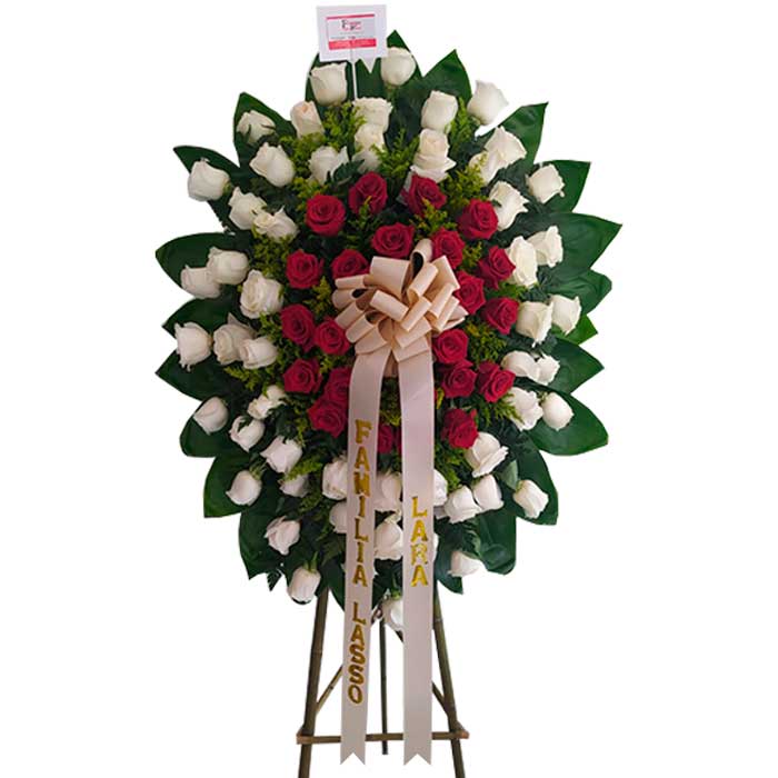arreglo floral funerario en Cali