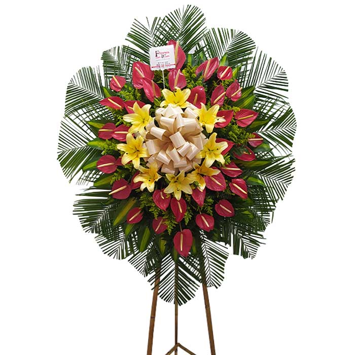 Corona-Funebre-Anturios-y-Lirios-Floristerias-en-cali