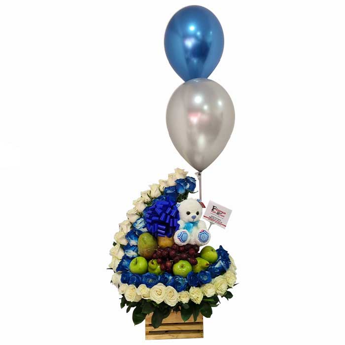 ramo-de-flores-azules-floristerias-en-cali