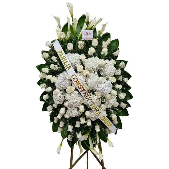 ramo-funebre-blanco-Floristeria-en-Cali