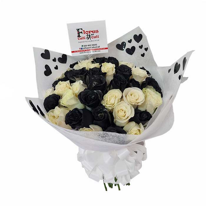 ramo-de-rosas-negras-floristerias-en-cali