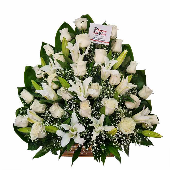 Ramo de flores Blancas en Cali