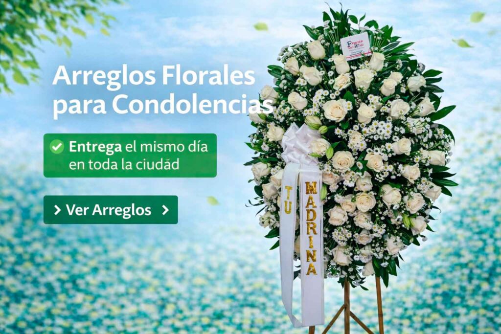 Floristeria en cali con arreglos florales para condolencias