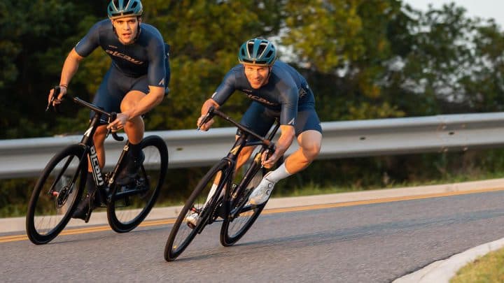 Alcavi Bikes V1 ridden by Alfredo Campo and Aldon Baker