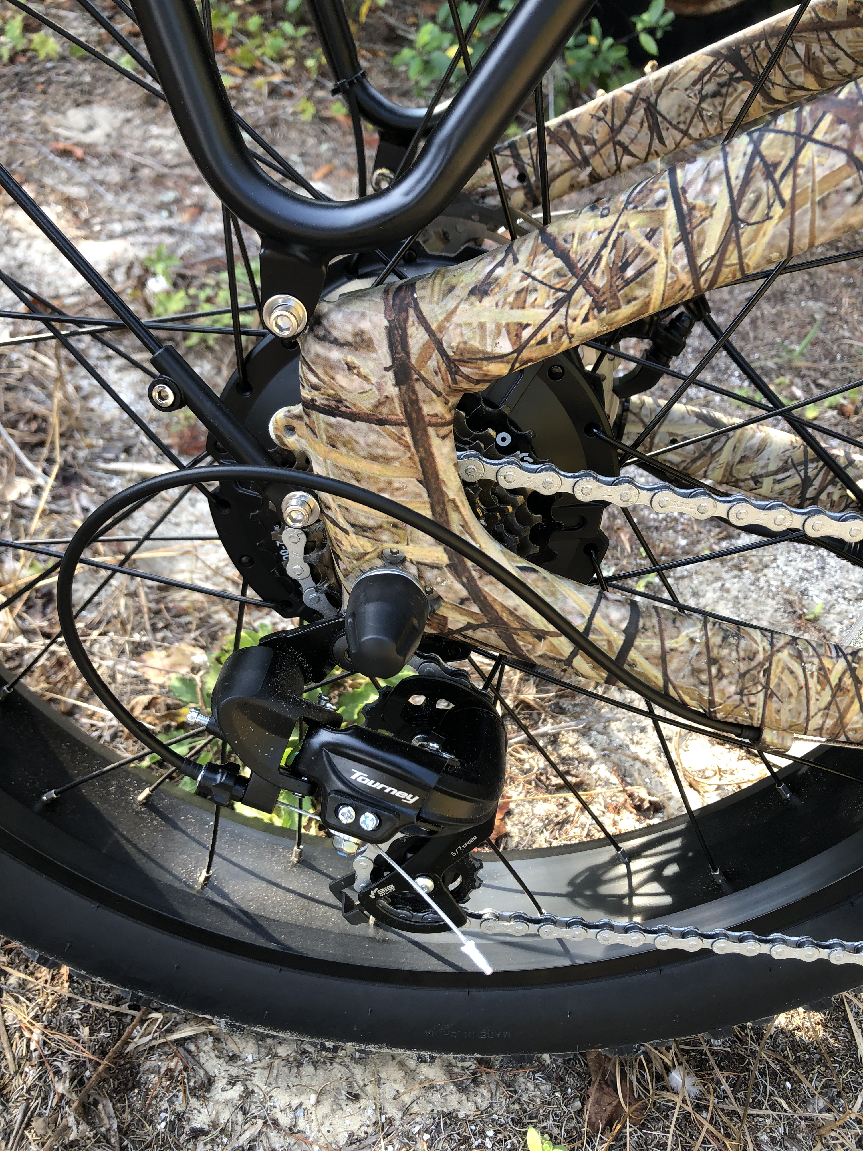 Puckipuppy Beagle eBike Shimano Tourney rear derailleur