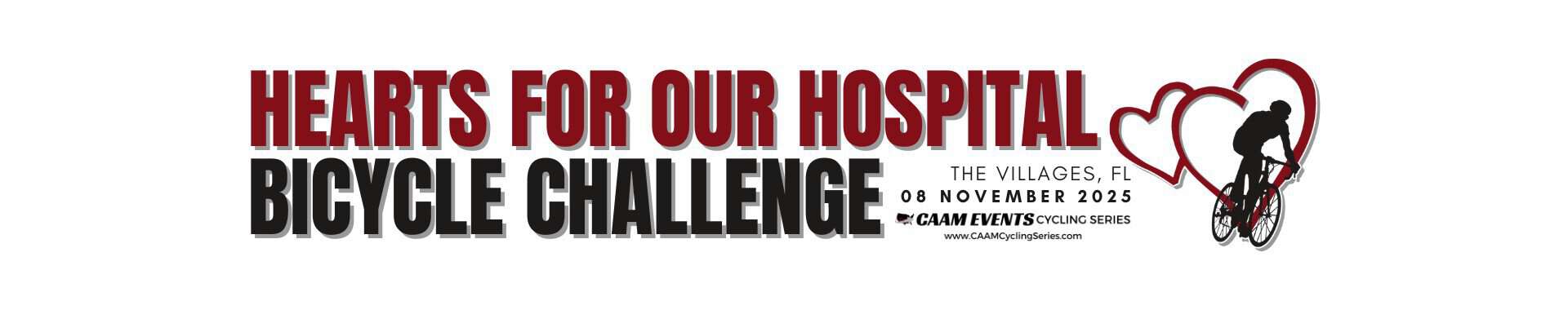 Hearts for our hospital bicycle challenge