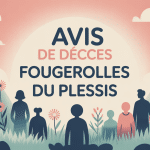 avis de décès Fougerolles du Plessis image vectorielle communauté