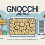 Illustration gnocchi périmé contrôle fraîcheur et sécurité alimentaire